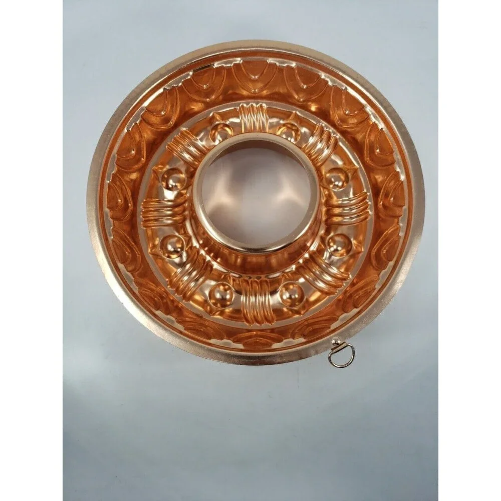 Copper Color Jello Gelatin Cake Ring Mold 3.5 Cups Hook Wall Decor MCM Vintage